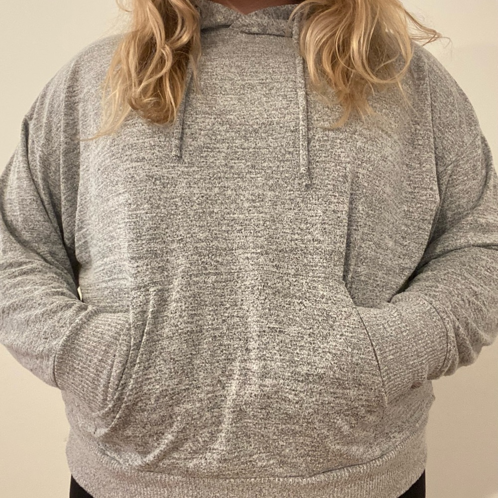 GapFit Lightweight Marled Grey Hoodie